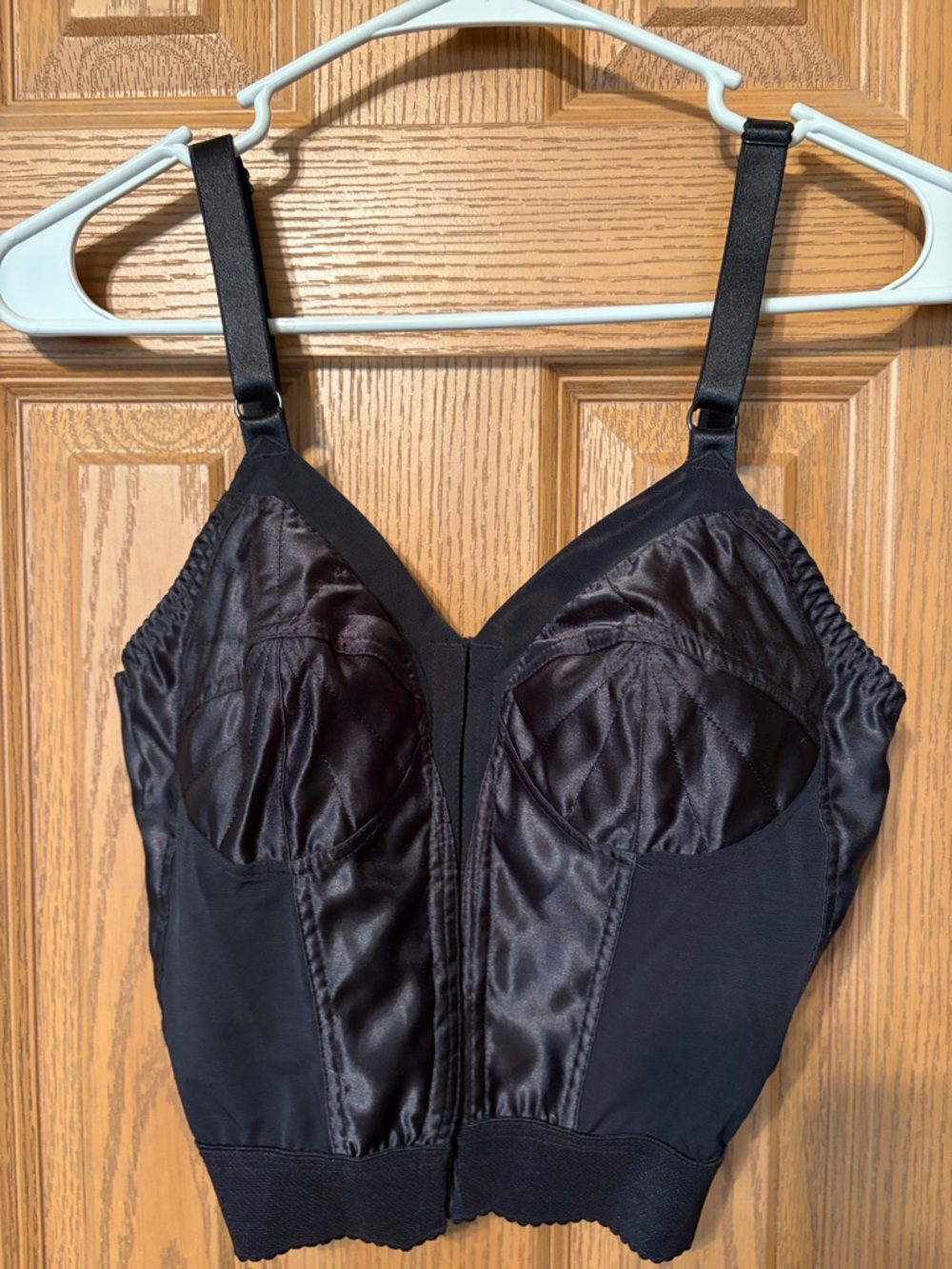 What Katie Did Longline Conical Shaping Bralette with Satin Panels